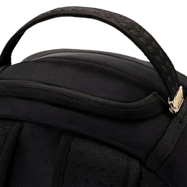 SPRAYGROUND SHARK CENTRAL EMBOSSED BLACK NYLON BACKPACK