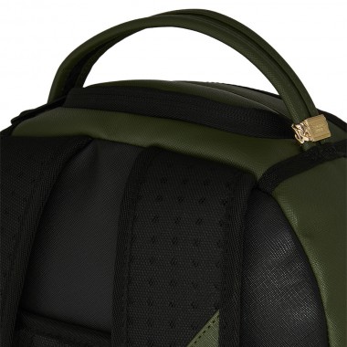 SPRAYGROUND SHARK CENTRAL EMBOSSED GREEN NYLON BACKPACK
