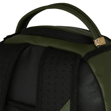 SPRAYGROUND SHARK CENTRAL EMBOSSED GREEN NYLON BACKPACK