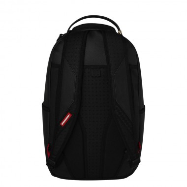 SPRAYGROUND SHARK CENTRAL BLACK EMBROIDERED SHARK BACKPACK