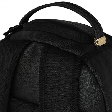 SPRAYGROUND SHARK CENTRAL BLACK EMBROIDERED SHARK BACKPACK
