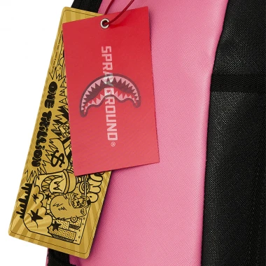 SPRAYGROUND SHARK CENTRAL PINK EMBROIDERED SHARK BACKPACK