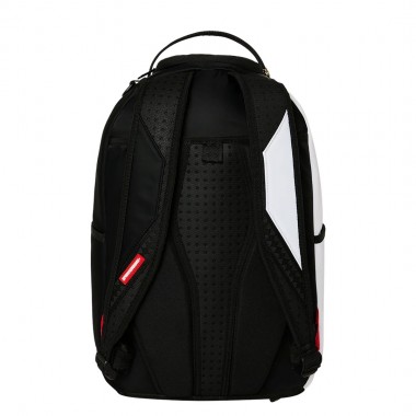 SPRAYGROUND SHARK CENTRAL BLACK AND WHITE STENCIL BACKPACK