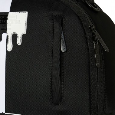 SPRAYGROUND SHARK CENTRAL BLACK AND WHITE STENCIL BACKPACK