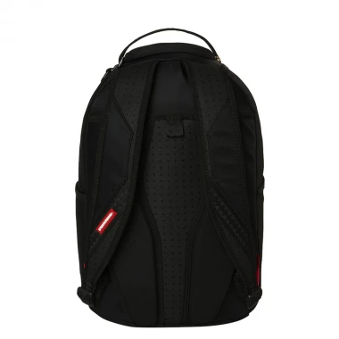 SPRAYGROUND SHARK CENTRAL WHT STENCIL SHARK BLK NYLON BACKPACK