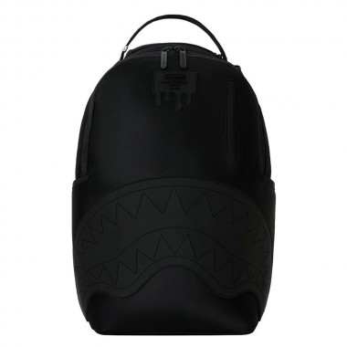 SPRAYGROUND SHARK CENTRAL BLACKED OUT EMBOSSED NYLON BACKPACK