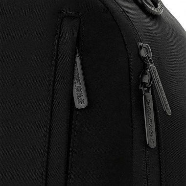 SPRAYGROUND SHARK CENTRAL BLACKED OUT EMBOSSED NYLON BACKPACK