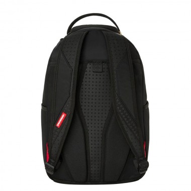 SPRAYGROUND SHARK CENTRAL BLACK NYLON GRAY EMBOSSED BACKPACK