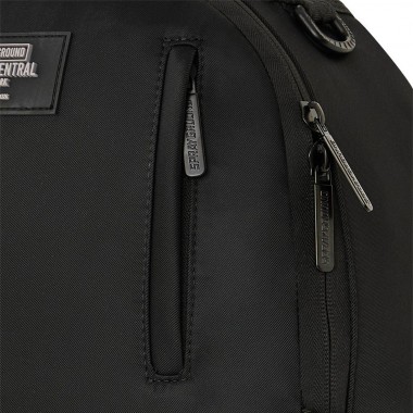 SPRAYGROUND SHARK CENTRAL BLACK NYLON GRAY EMBOSSED BACKPACK
