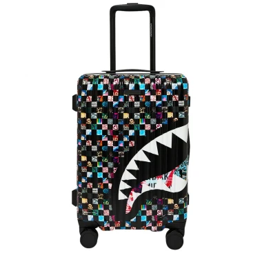 SPRAYGROUND CRAZY CHECK CARRY-ON LUGGAGE