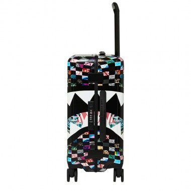 SPRAYGROUND CRAZY CHECK CARRY-ON LUGGAGE