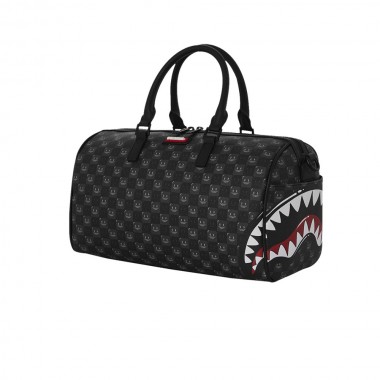 SPRAYGROUND SHARKS IN PARIS WTF BUBBLY BLK CHK MINI DUFFLE BAG