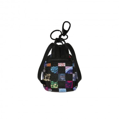 SPRAYGROUND CRAZY CHECK BACKPACK KEYCHAIN