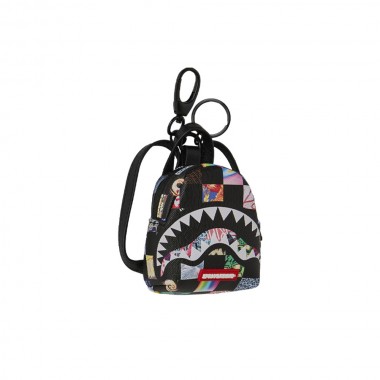 SPRAYGROUND CRAZY CHECK BACKPACK KEYCHAIN