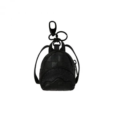 SPRAYGROUND RAISED CHECK BACKPACK KEYCHAIN