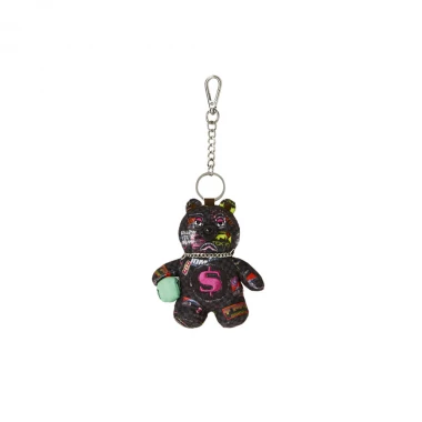 SPRAYGROUND GLOBAL MOGUL CYBER PUNK BEAR KEYCHAIN