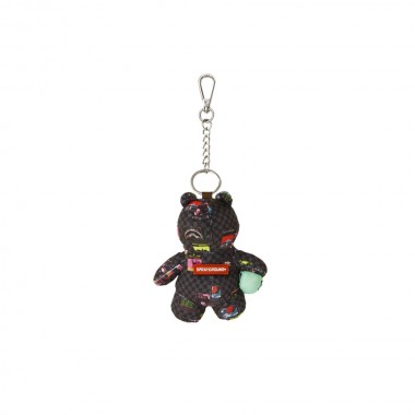 SPRAYGROUND GLOBAL MOGUL CYBER PUNK BEAR KEYCHAIN