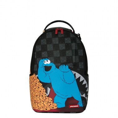 SPRAYGROUND SESAME STREET COOKIE MONSTER CURTAIN MINI BACKPACK