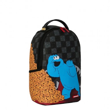 SPRAYGROUND SESAME STREET COOKIE MONSTER CURTAIN MINI BACKPACK