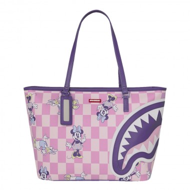 SPRAYGROUND DISNEY MINNIE AND DAISY CHECKERS TOTE BAG