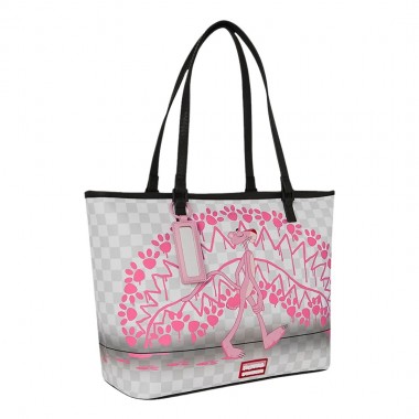 SPRAYGROUND PINK PANTHER PAWPRINTS TOTE BAG