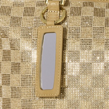 SPRAYGROUND 2 TONE GOLD TRINITY TOTE BAG