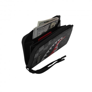 SPRAYGROUND 4AM RED SHARK WALLET