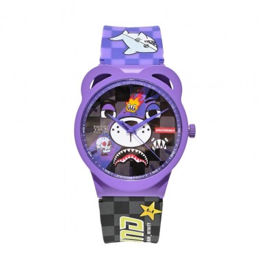 SPRAYGROUND WTF PURPLE WATCH