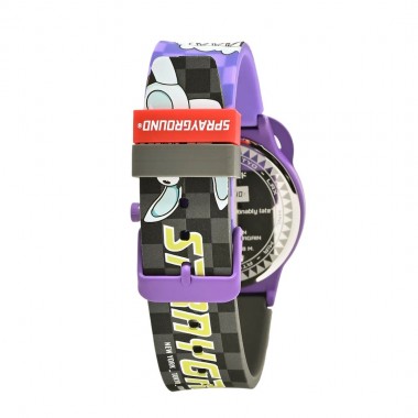SPRAYGROUND WTF PURPLE WATCH