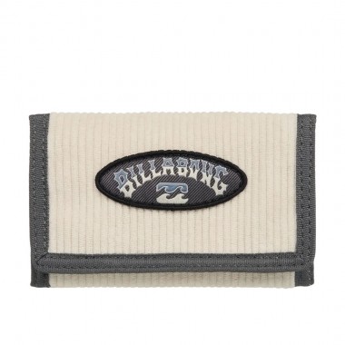 BILLABONG TRIBONG CORD TRI-FOLD WALLET OATMEAL