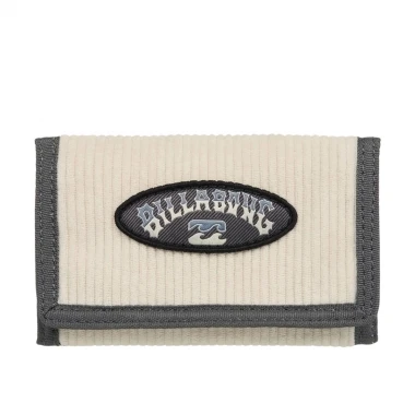 BILLABONG TRIBONG CORD TRI-FOLD WALLET OATMEAL