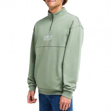 BILLABONG BURLEIGH HALF ZIP SWEATSHIRT SEA SPRAY