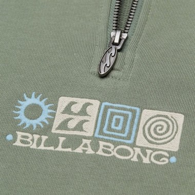 BILLABONG BURLEIGH HALF ZIP SWEATSHIRT SEA SPRAY
