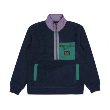 BILLABONG BOUNDARY SHORE HALF ZIP FLEECE GRAPE LEAF
