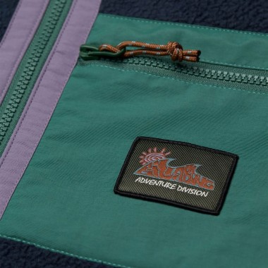 BILLABONG BOUNDARY SHORE HALF ZIP FLEECE GRAPE LEAF