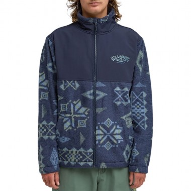 BILLABONG BOUNDARY RE-ISSUE HALF ZIP FLEECE NAVY