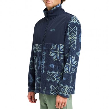 BILLABONG BOUNDARY RE-ISSUE HALF ZIP FLEECE NAVY