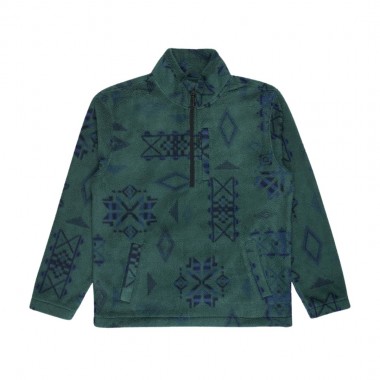 BILLABONG BOUNDARY MOCK NECK HALF ZIP FLEECE SMOKE PINE