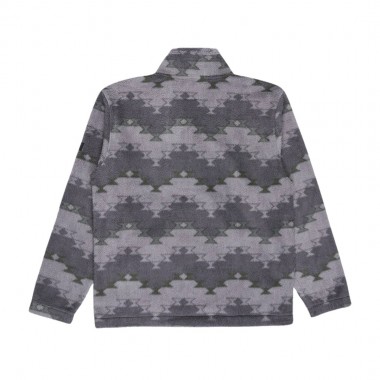 BILLABONG BOUNDARY MOCK NECK HALF ZIP FLEECE PEWTER