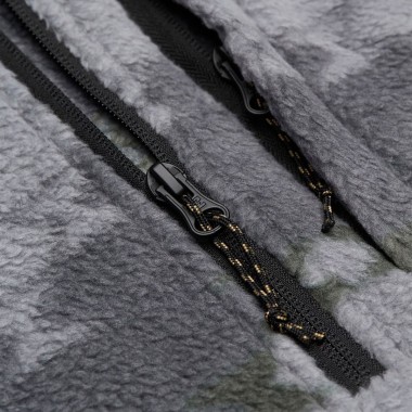 BILLABONG BOUNDARY MOCK NECK HALF ZIP FLEECE PEWTER