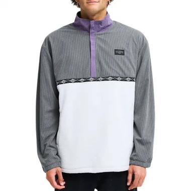 BILLABONG SPACE LOBSTER HALF ZIP SWEATER GRAPE LEAF