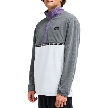BILLABONG SPACE LOBSTER HALF ZIP SWEATER GRAPE LEAF