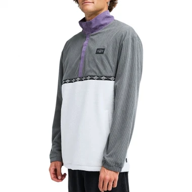 BILLABONG SPACE LOBSTER HALF ZIP SWEATER GRAPE LEAF