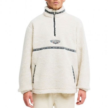 BILLABONG TOMBSTONE HALF ZIP MOCK NECK FLEECE OATMEAL