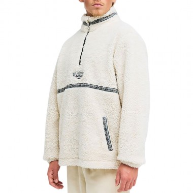 BILLABONG TOMBSTONE HALF ZIP MOCK NECK FLEECE OATMEAL