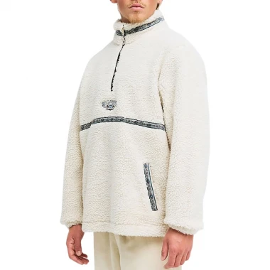 BILLABONG TOMBSTONE HALF ZIP MOCK NECK FLEECE OATMEAL