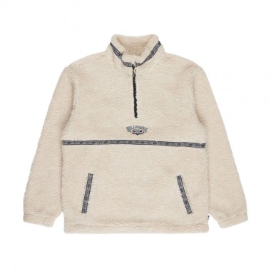 BILLABONG TOMBSTONE HALF ZIP MOCK NECK FLEECE OATMEAL