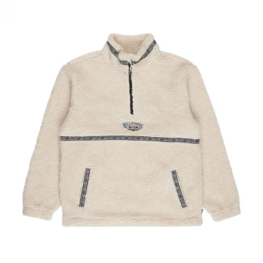 BILLABONG TOMBSTONE HALF ZIP MOCK NECK FLEECE OATMEAL
