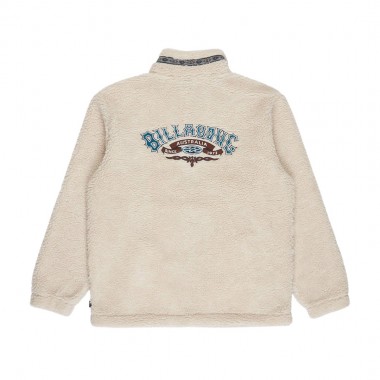 BILLABONG TOMBSTONE HALF ZIP MOCK NECK FLEECE OATMEAL