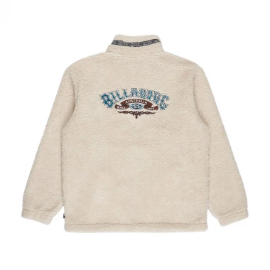 BILLABONG TOMBSTONE HALF ZIP MOCK NECK FLEECE OATMEAL
